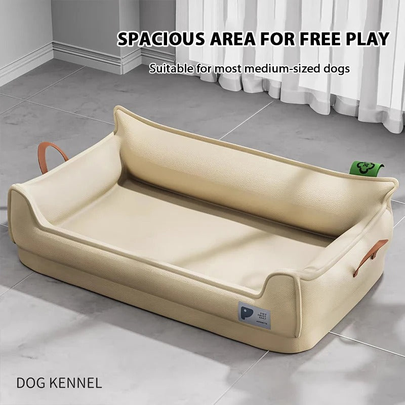 Orthopedic Leather Dog Bed Sofa