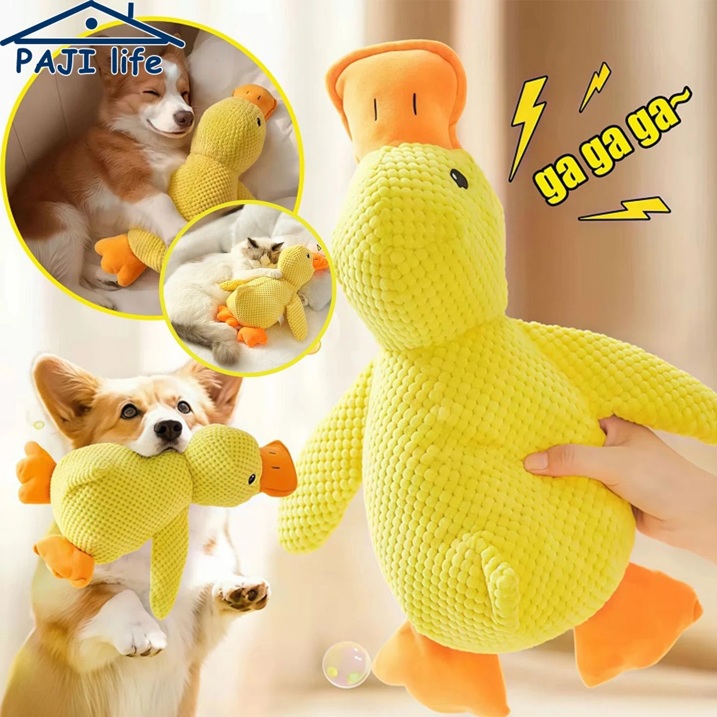 Duck dog toy plush