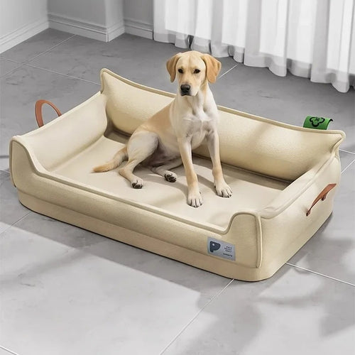 Orthopedic Leather Dog Bed Sofa