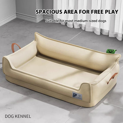 Orthopedic Leather Dog Bed Sofa