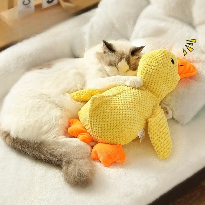 Duck dog toy plush