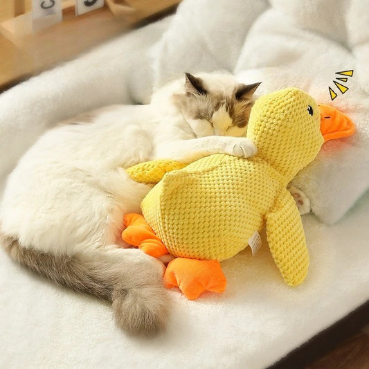 Duck dog toy plush