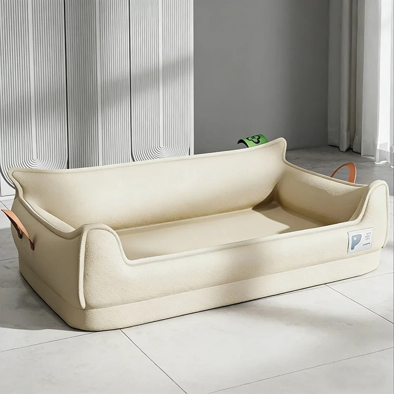 Orthopedic Leather Dog Bed Sofa